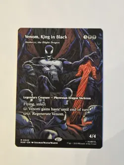 MTG Venom, King in Black as Skithiryx, the Blight Dragon #0022 Borderless NM - Image 1