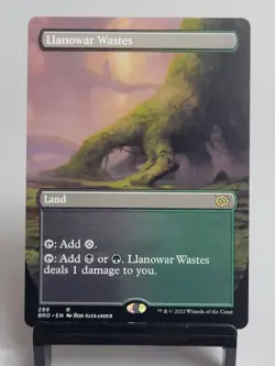 Magic the Gathering - The Brothers' War - Llanowar Wastes - Borderless - Image 1