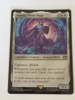 Minwu, White Mage Final Fantasy Foil 26 - Image 1