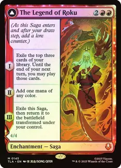 The Legend of Roku Foil Avatar: The Last Airbender NM MTG - Image 1