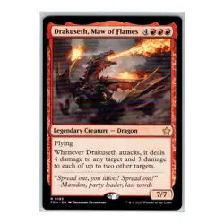 Drakuseth, Maw of Flames #138 Rare Regular MTG 22 Starter Commander Decks (SCD) - Image 1
