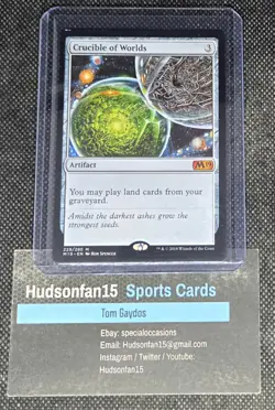 Crucible of Worlds 229/280 Core Set 2019 M19 Regular Mythic Magic The Gathering - Image 1