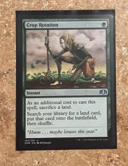 Crop Rotation Dominaria Instant Magic the Gathering 154/261 U DMR*EN DiTerlizzi - Image 1