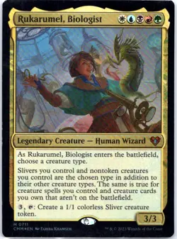 #711 Rukarumel, Biologist Commander Masters Mythic Foil - Image 1