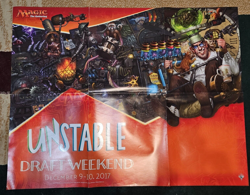 Magic The Gathering Poster MTG Unstable Draft Weekend Promotional 28" x 22"2017 - Image 1