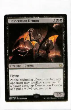 ~1x Desecration Demon x1 ~NM~ Modern Masters 2017 Magic the Gathering MTG~ - Image 1