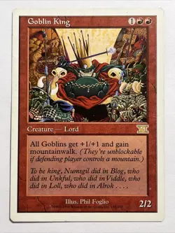 ​Goblin King - Classic Sixth Edition - Moderately Played EN MTG​ - Image 1