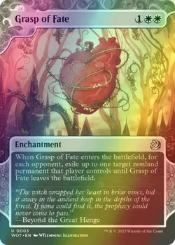 MTG Grasp of Fate Foil Wilds of Eldraine: Enchanting Tales NM U Magic - Image 1