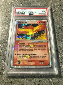 Pokemon TCG Moltres ex 115/112 Fire Red Leaf Green FRLG Secret Rare PSA 9 MINT - Image 1
