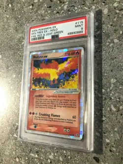 Pokemon TCG Moltres ex 115/112 Fire Red Leaf Green FRLG Secret Rare PSA 9 MINT - Image 4