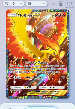 Pokemon TCG POCKET - Moltres Full Art 2?, Genetic Apex, English - Image 1
