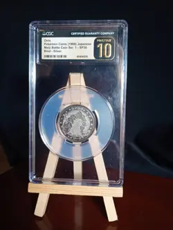 1998 Pokemon Onix Meiji Battle Coin Ser. 1 SP30 Blind CGC 10 PRISTINE - Image 1