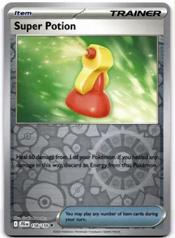 Super Potion Reverse Holo Uncommon SV09: Journey Together 158/159 NM Pokemon - Image 1