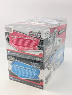 Pokemon SV10.5 Black Bolt White Flare Sealed LOT 2 Booster Bundle Display Case - Image 3