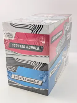 Pokemon SV10.5 Black Bolt White Flare Sealed LOT 2 Booster Bundle Display Case - Image 4