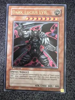 Yugioh Dark Lucius LV8 CDIP-EN011 Ultimate Rare 1st Edition Near Mint - Image 1