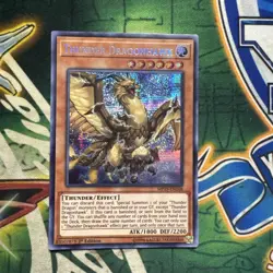 Yugioh! Thunder Dragonhawk MP19-EN168 Secret Rare 1st Edition NM - Image 1