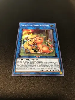 Yugioh 1x Prank-Kids Meow-Meow-Mu - PHRA-EN049 - Super Rare - 1st Edition - Image 1