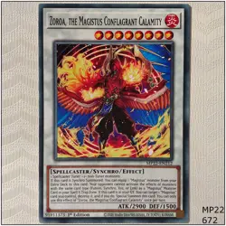 Zoroa, the Magistus Conflagrant Calamity - MP22-EN212 - Common 1st Edit Yugioh - Image 1