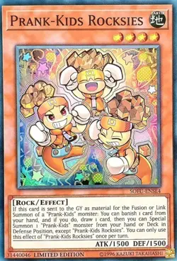 Prank-Kids Rocksies - SOFU-ENSE4 - Super Rare - Limited Edition - Lightly Played - Image 1