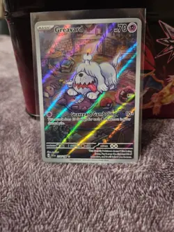 Pokemon TCG Greavard Illustration Rare Card 214/198 Scarlet & Violet Base Set - Image 1