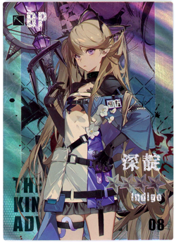 ?INDIGO - Goddess Story Anime Waifu Card LOVELY BEAUTY BP-08 Waifu Doujin Card - Image 1