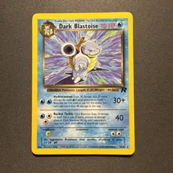 Pokemon TCG Dark Blastoise 20/82 Rare Non-Holo Card Team Rocket - Image 1