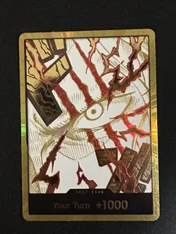One Piece CCG Gear 5 Luffy and Shanks Gold Don!! Cards - Image 1