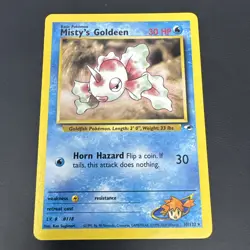 Misty's Goldeen 30/132 - Gym Heroes Set - Pokemon Card - LP - Image 1