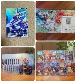 Gundam Card Game BANDAI Fest Official Playmat Card special Set japanese - Image 1