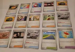 Over 200 Pokemon Bulk Trainer cards supporter For Classroom Or Deck Building Box - Image 1