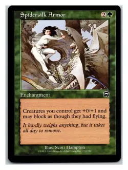 Mercadian Masques #273 Spidersilk Armor - MTG Card - Image 1