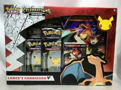 Lance's CHARIZARD V Box Promo Cards & Booster Packs Pokemon CELEBRATIONS 2021 - Image 1