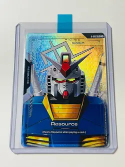 Mobile Gundam Suit Card Game Foil Resource R-002 C+ NM Alt Art Newtype Rising - Image 2