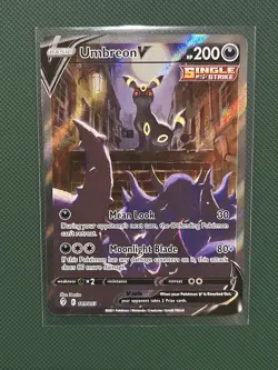 Umbreon V Alternate Art Evolving Skies 189/203 Alt FA Pokemon Card 2021 LP - Image 1