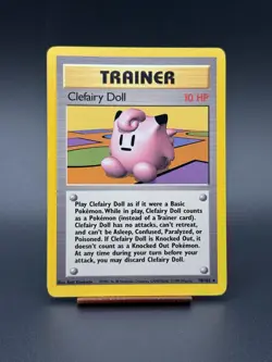 Pokemon Clefairy Doll 70/102 Base Set Rare Card, NM/Mint Condition - Image 1