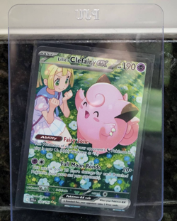 Pokemon TCG Journey Together Lillie's Clefairy EX Holo Card 184/159 NM - Image 1