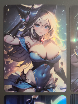 Dark Magician Girl - ACG Anime Girl Doujin Waifu DIY Card - 9 Card Set - Image 2