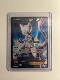 Pokemon Mewtwo EX Holo Full Art Ultra Rare TCG Card 157/162 - Image 1