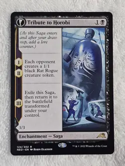 MTG Tribute to Horobi #124 Kamigawa Neon Dynasty Magic Card Rare NM - Image 1