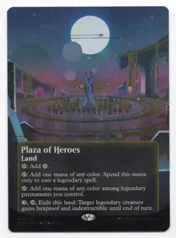 MTG: Magic Edge of Eternities *Galaxy Foil* Plaza of Heroes (Borderless) - Image 1