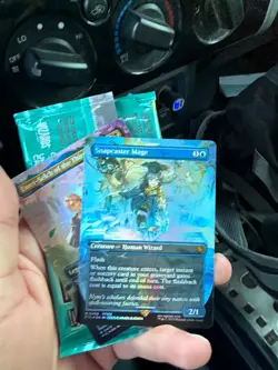 Snapcaster Mage (Borderless) (Chocobo Track Foil) Commander: Final Fantasy Foil - Image 1