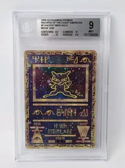 POKEMON ANCIENT MEW HOLOGRAM MOVIE 2000 PROMO BGS 9 NICE!!!!!! - Image 1