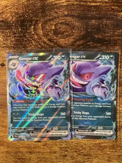 Gengar ex 104/162 SV05: Temporal Forces Holo Double Rare Pokemon Near Mint/NM x2 - Image 1