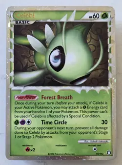 Celebi (Prime) - 92/102 - Pokemon Triumphant Ultra Rare. Nm/Scratch Free Tcg - Image 1