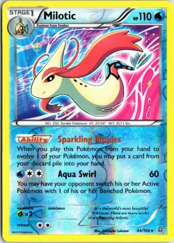 Milotic 44/160 Primal Clash Reverse Holo Rare Near Mint Pokemon DNA GAMES - Image 1