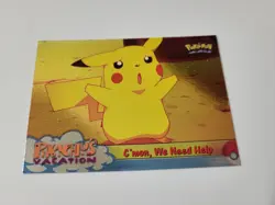 Topps Pokemon #53 C'Mon We Need Help, Raised Holo/Foil, Pikachu's Vacation, NM - Image 1