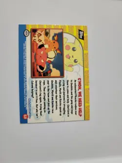 Topps Pokemon #53 C'Mon We Need Help, Raised Holo/Foil, Pikachu's Vacation, NM - Image 3