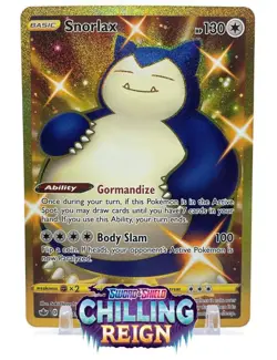 Pokemon Sword & Shield CHILLING REIGN Reverse Holo Gold Secret Alt Art YOU PICK - Image 1