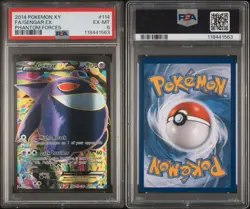 2014 POKEMON XY PHANTOM FORCES #114 FULL ART/GENGAR EX PSA 6 REGRADEUU - Image 3